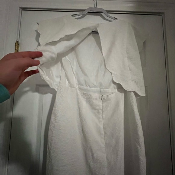 Lauren James White Seersucker Dress - Picture 4 of 4